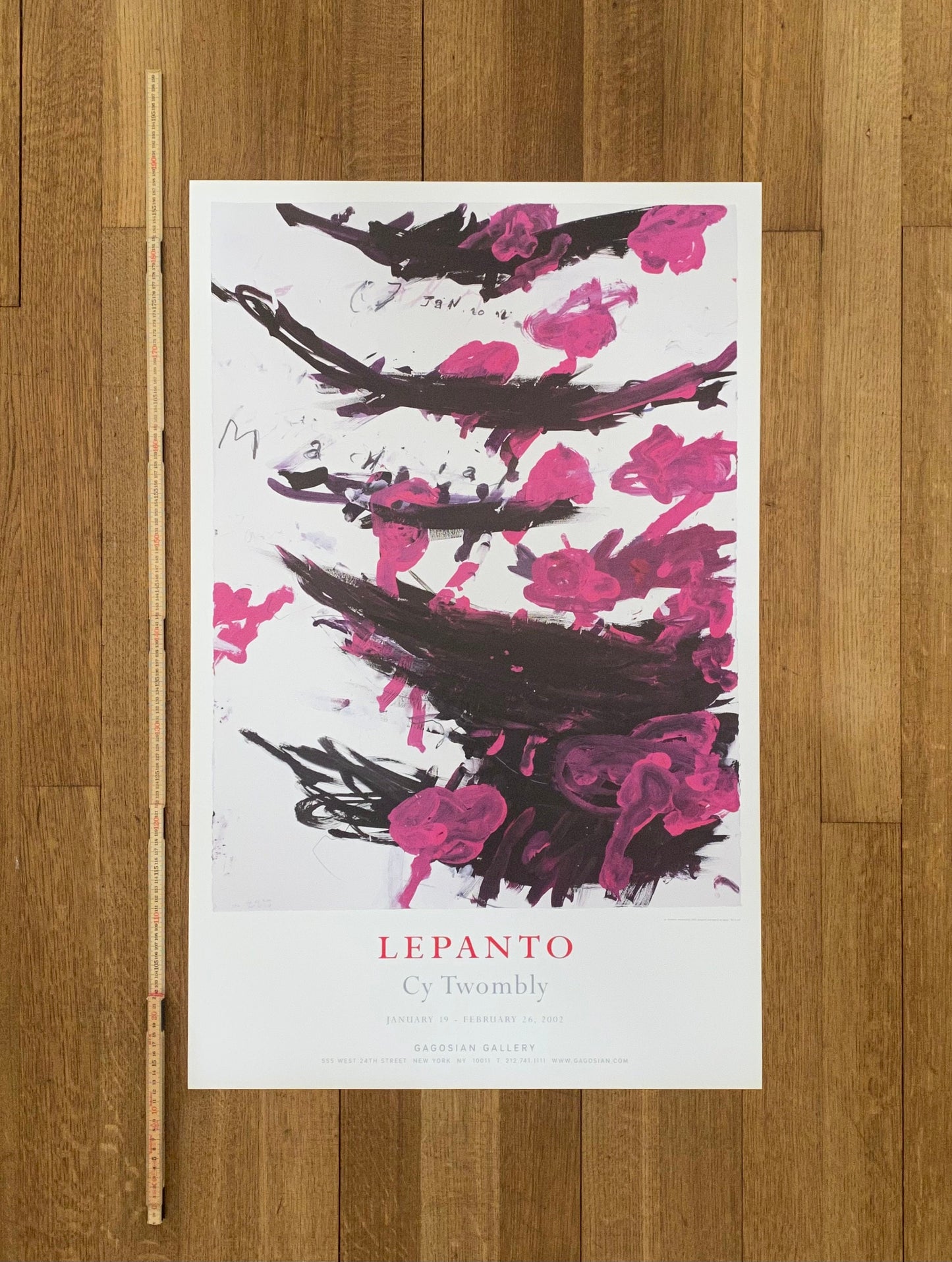 Cy Twombly original art poster - 24.0"×38.0" (61×96.5cm)