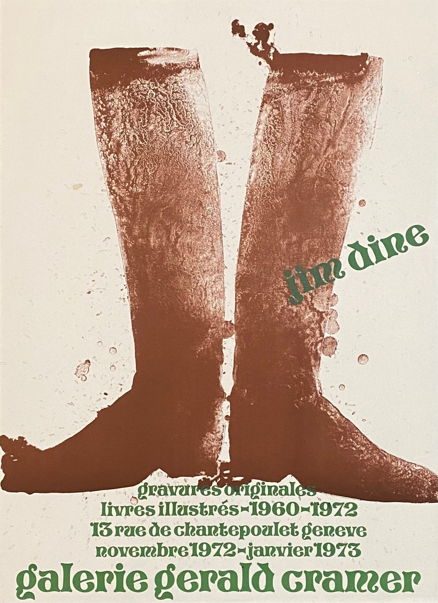Jim Dine original art Poster - 21.9"×29.9" (55.5×76cm)