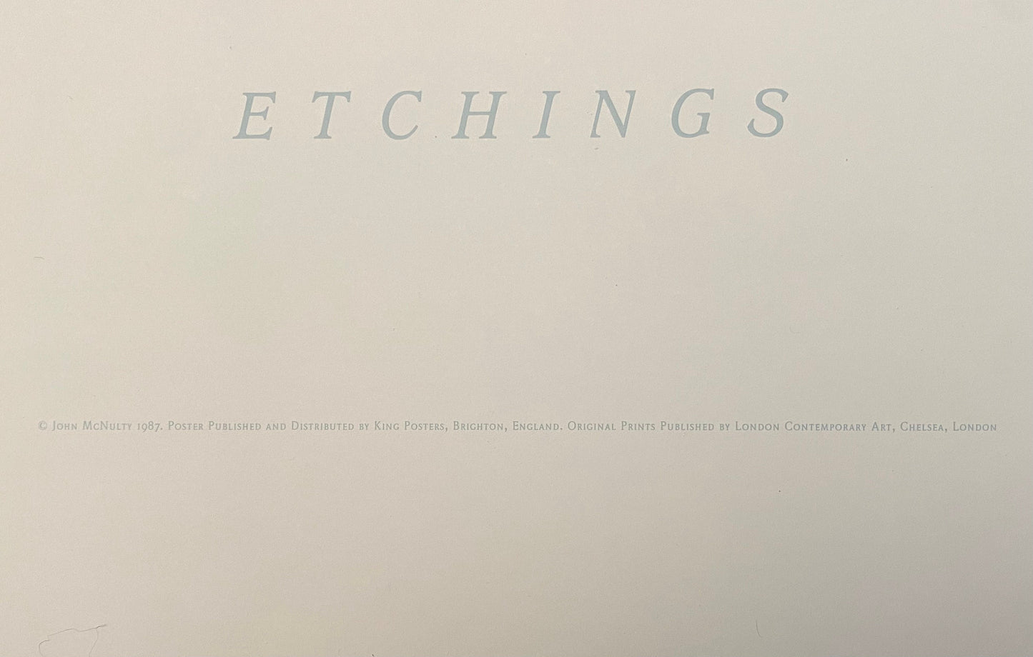 John McNulty original art poster - 20.1"×30.1" (51×76.5cm)