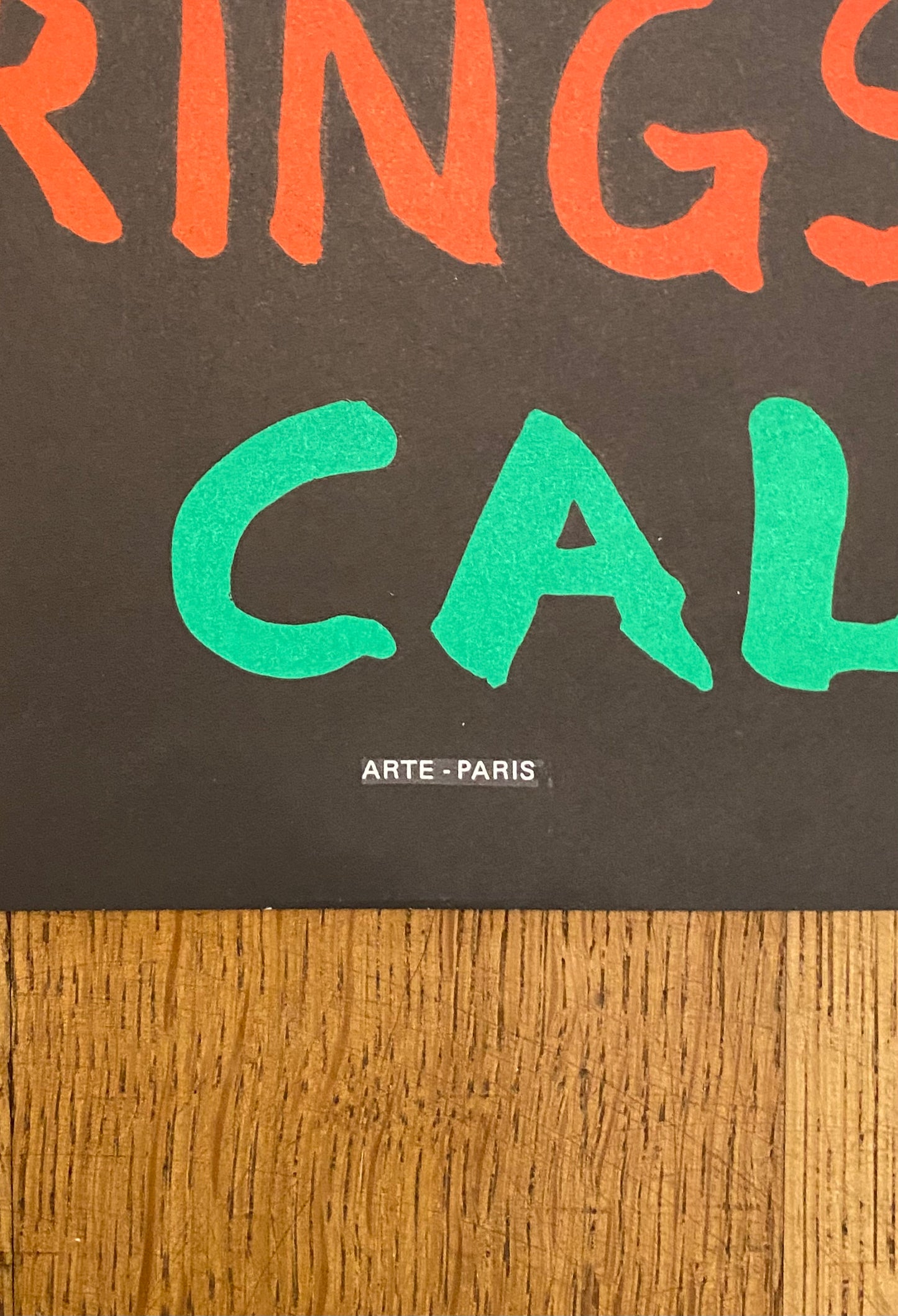 Karel Appel original art exhibition poster - 21.3"×32.7" (54×83cm)