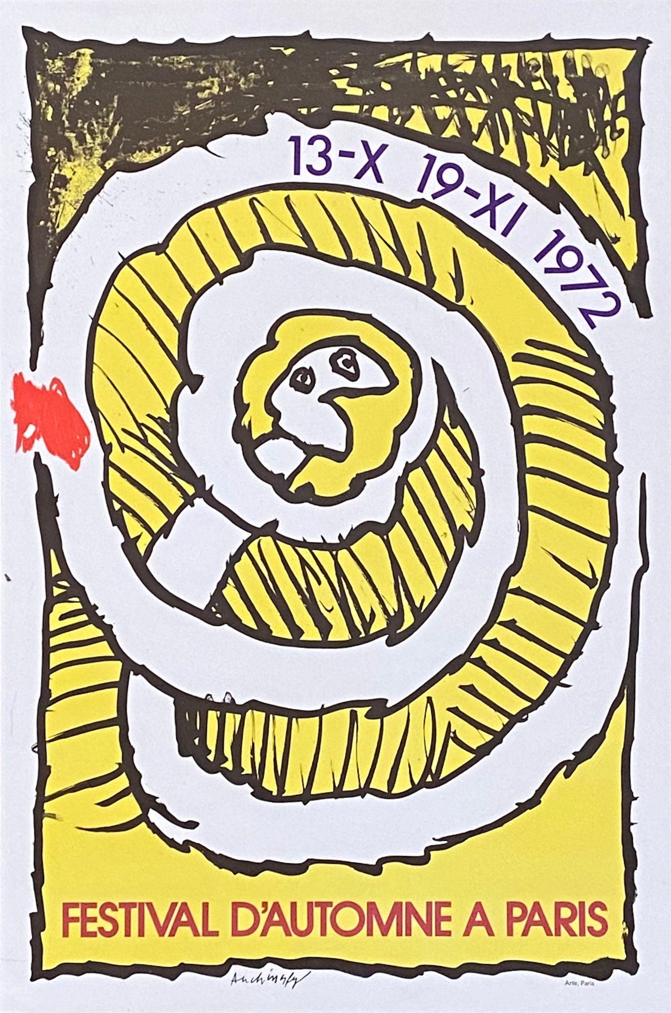 Alechinsky art exhibition poster - 15.7"×23.6" (40×60cm)