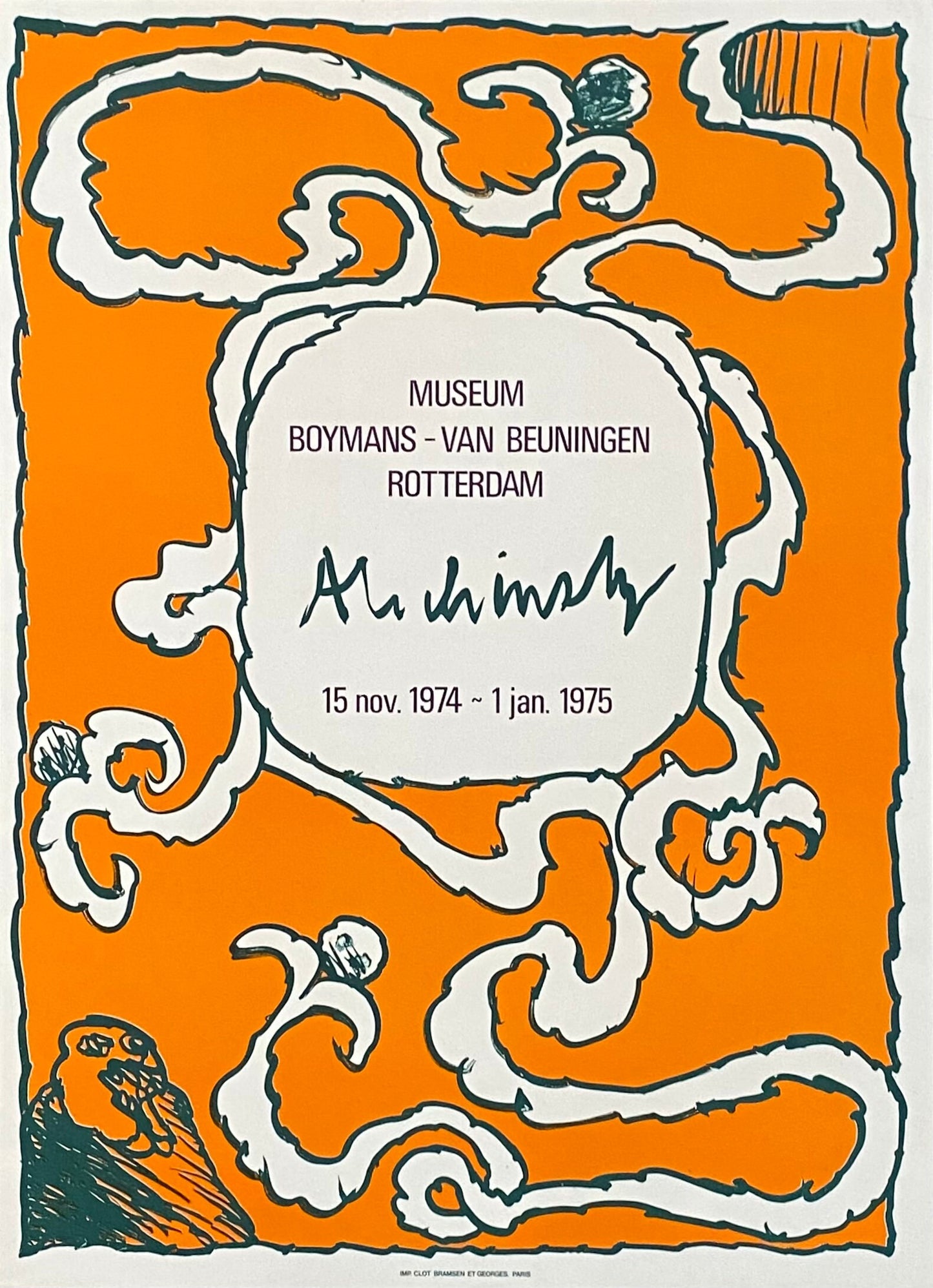 Alechinsky art exhibition poster - 22.8"×31.5" (58×80cm)