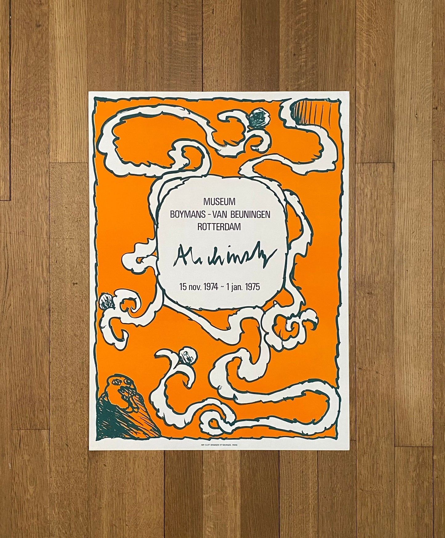 Alechinsky art exhibition poster - 22.8"×31.5" (58×80cm)