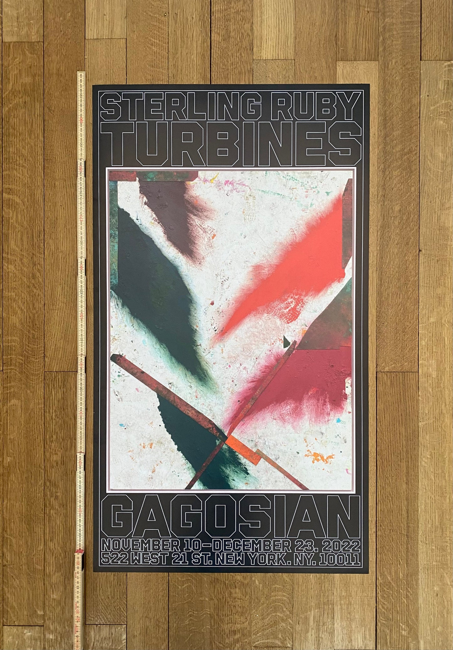 Sterling Ruby Turbines original art poster - 22.2"×39.4" (56.5×100cm)