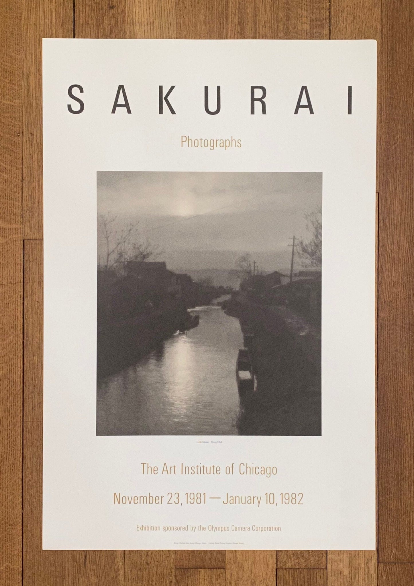 Eiichi Sakurai photo poster used - 22.0"×33.7" (56×85.5cm)