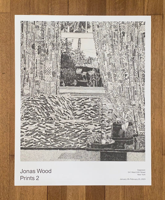 Jonas Wood original art poster - 24.0"×29.9" (61×76cm)