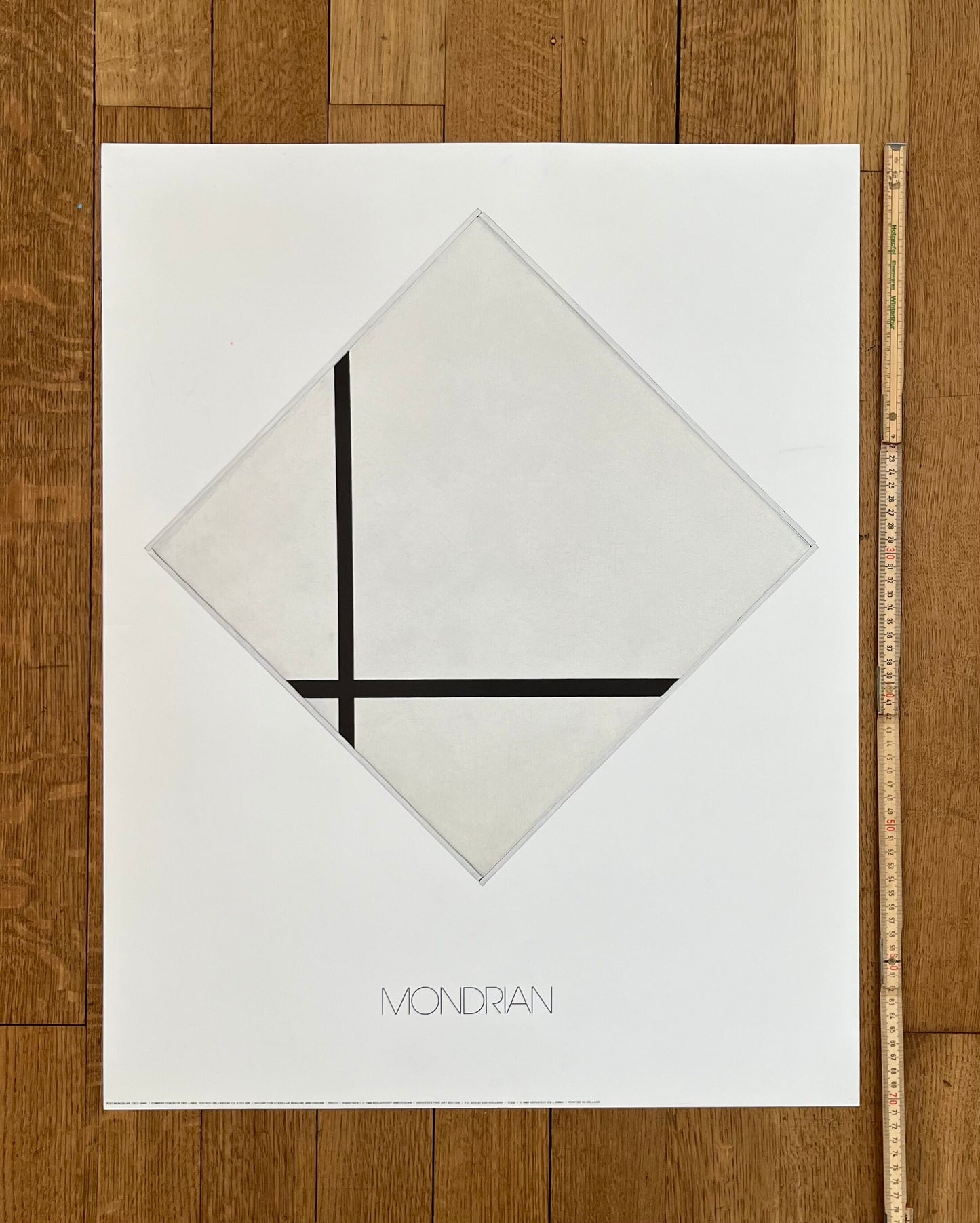 Piet Mondrian original art poster - 22.0"×28.0" (56×71cm)
