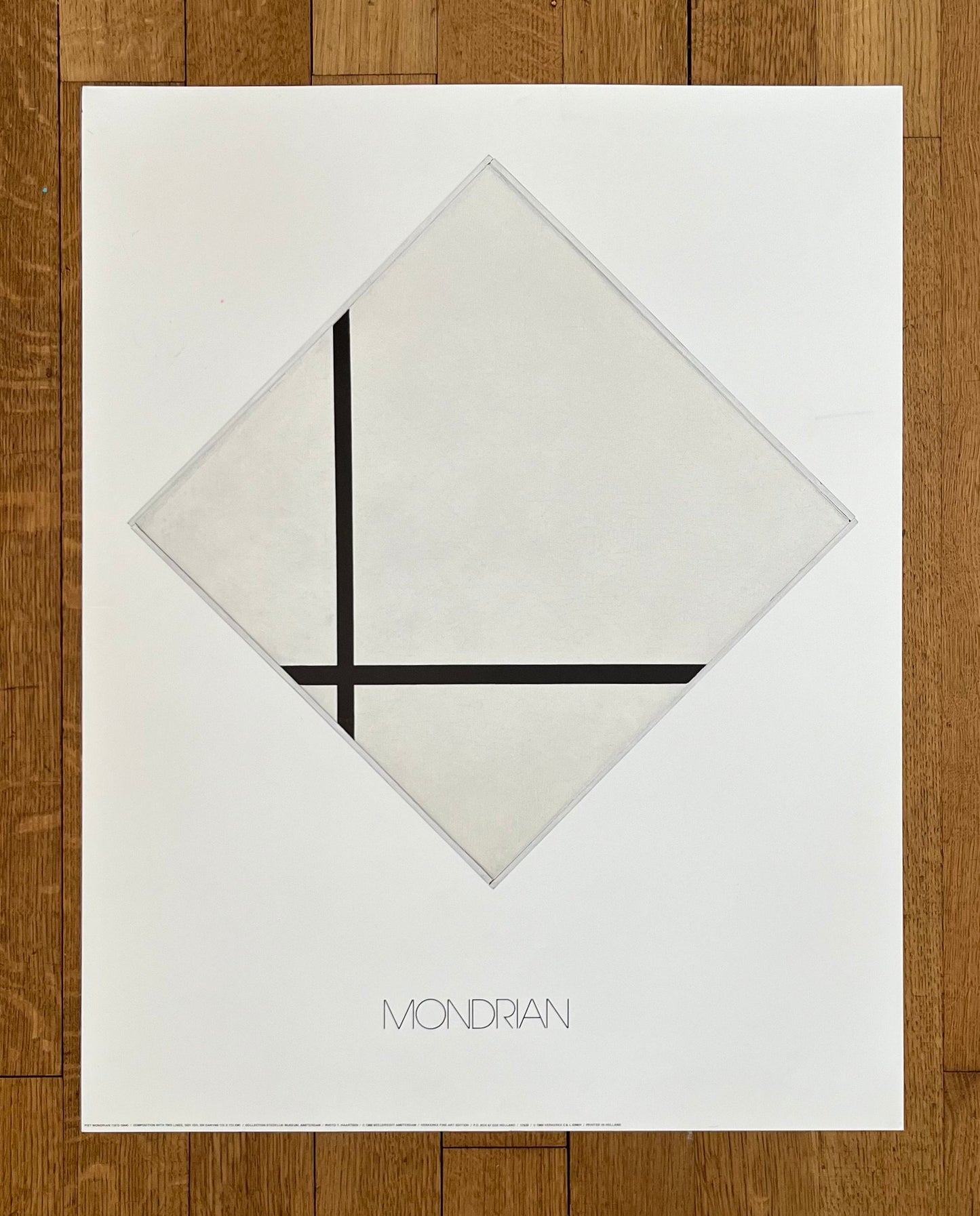 Piet Mondrian original art poster - 22.0"×28.0" (56×71cm)