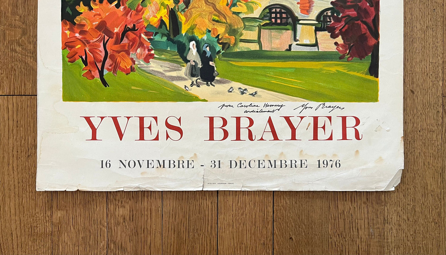 Yves Brayer original art poster used - 21.7"×30.5" (55×77.5cm)