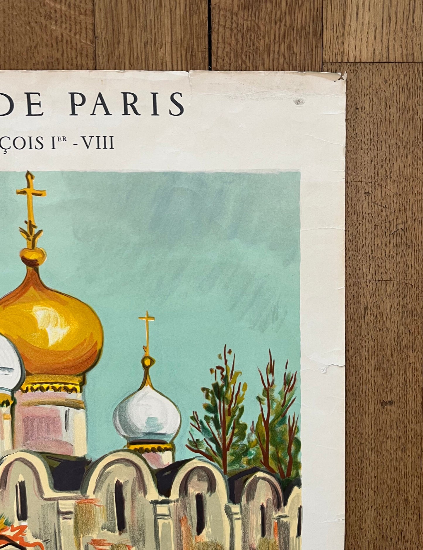 Yves Brayer original art poster used - 21.7"×30.5" (55×77.5cm)