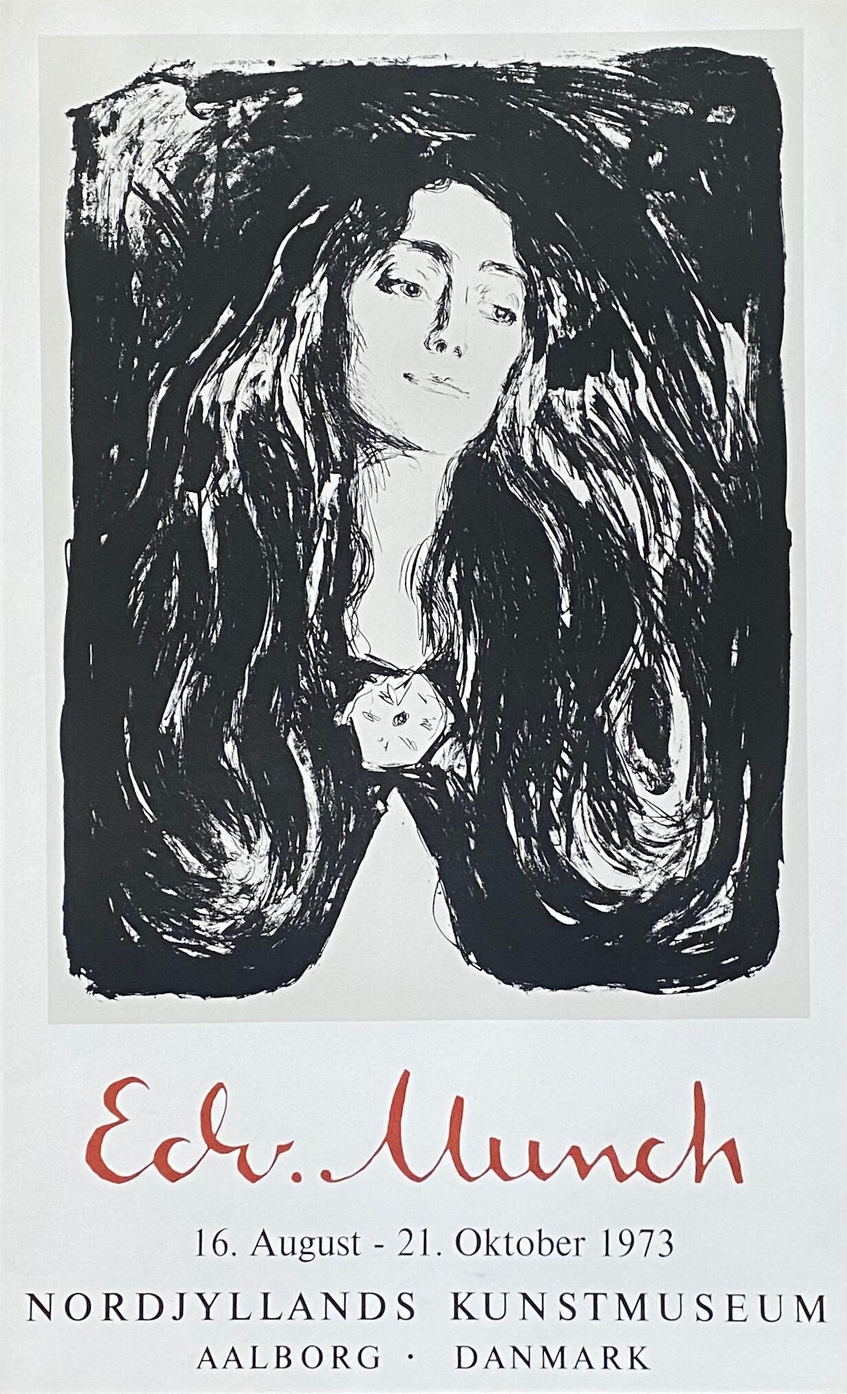 Edvard Munch original art print - 21.5"×35.0" (54.5×89cm)