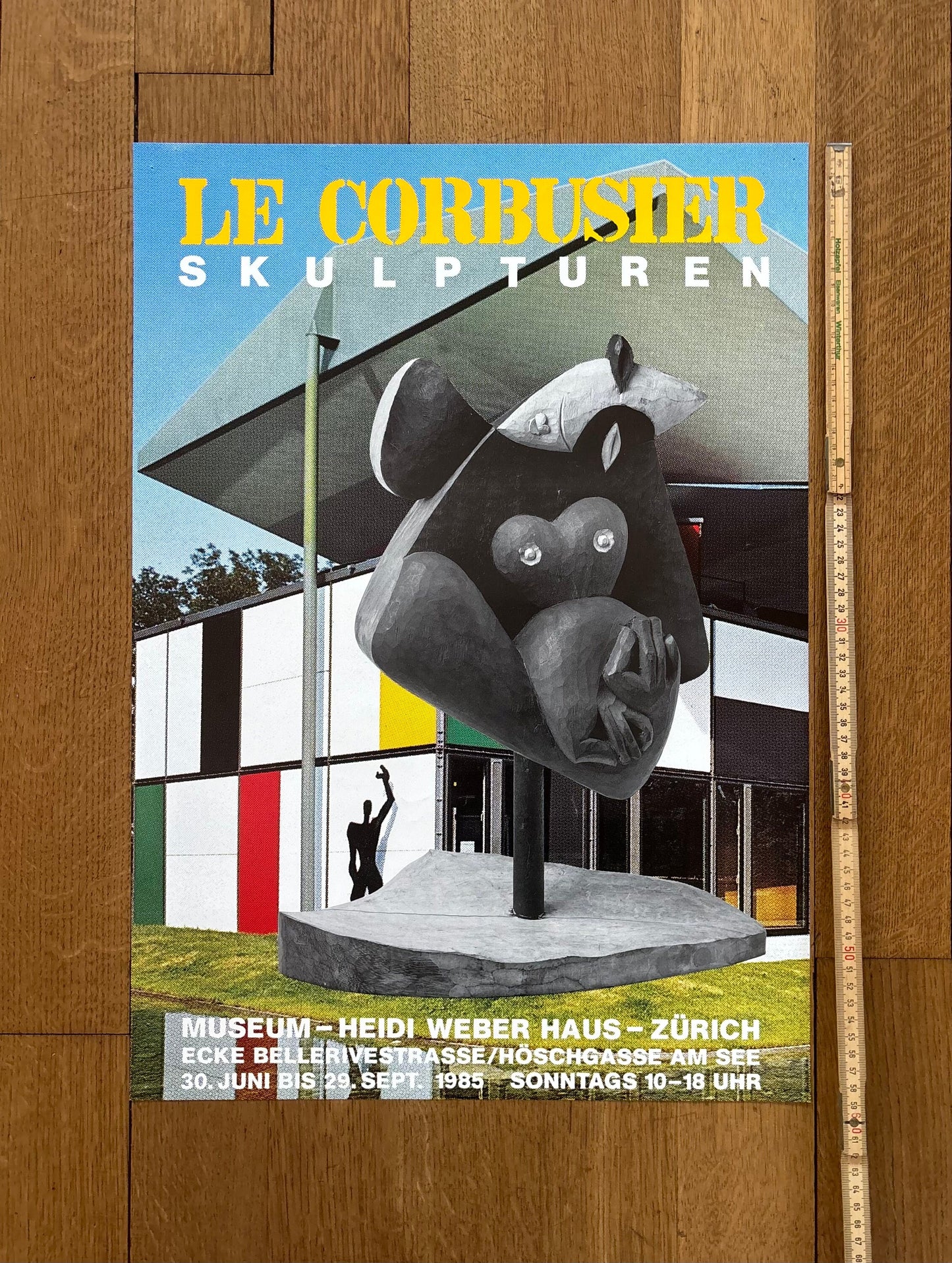 Le Corbusier original art poster - 16.7"×23.6" (42.5×60cm)