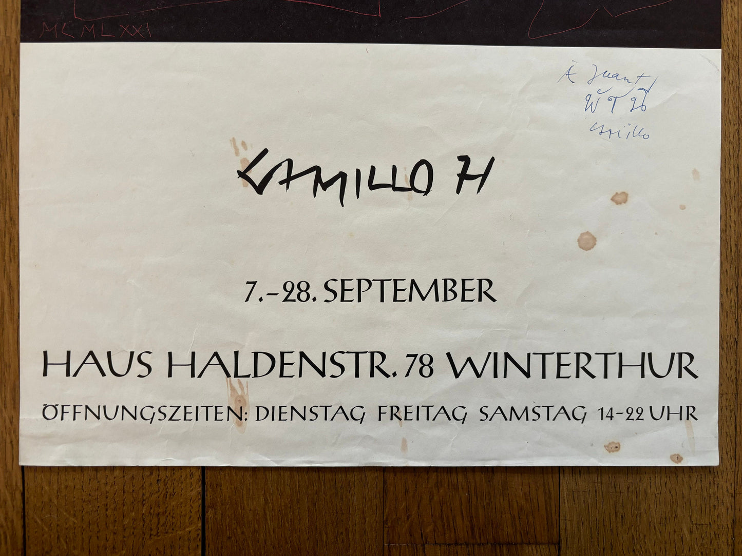 Camillo H original art poster - 13.2"×23.6" (33.5×60cm)