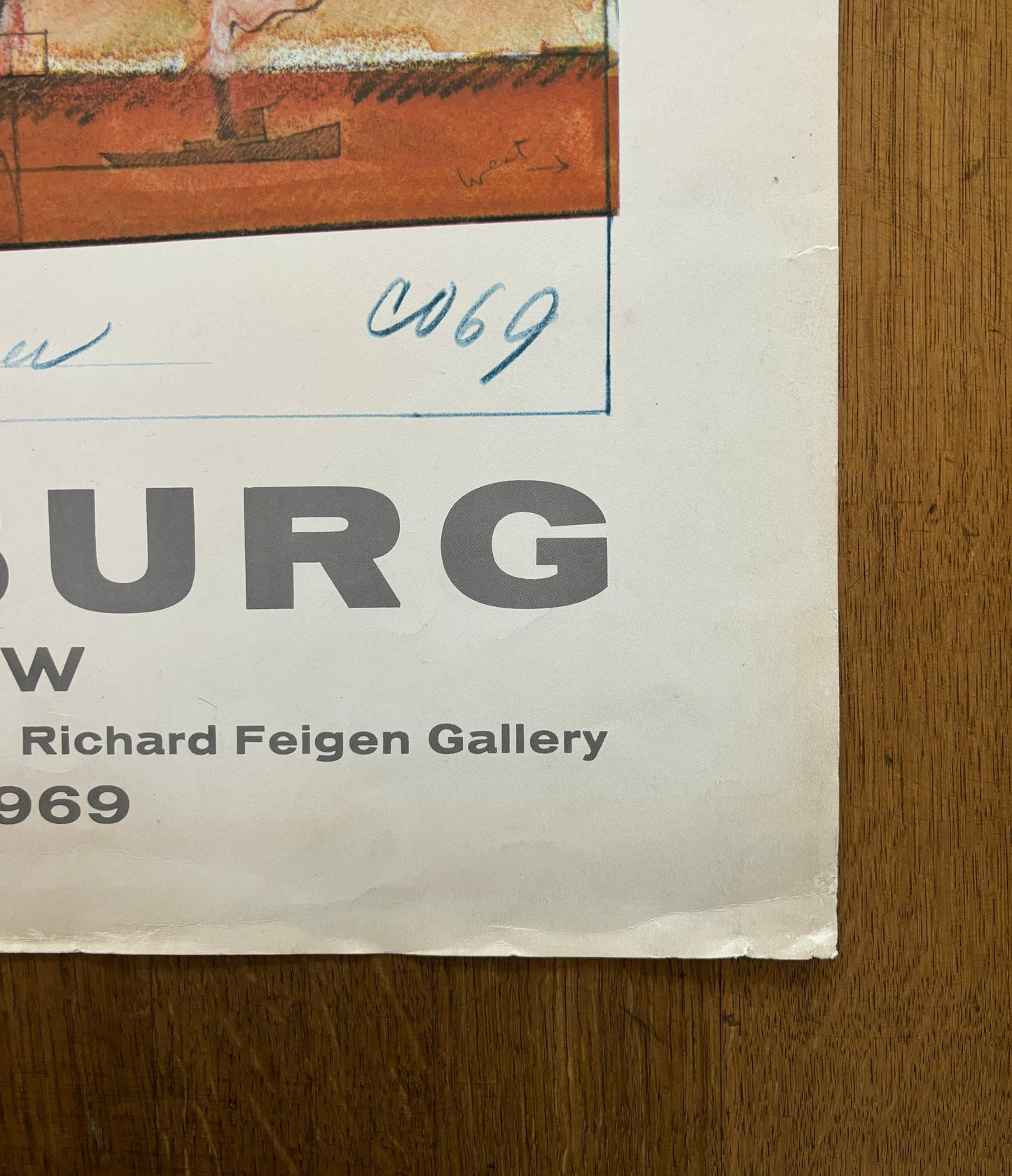 Claes Oldenburg original art poster - 25.0"×38.0" (63.5×96.5cm)