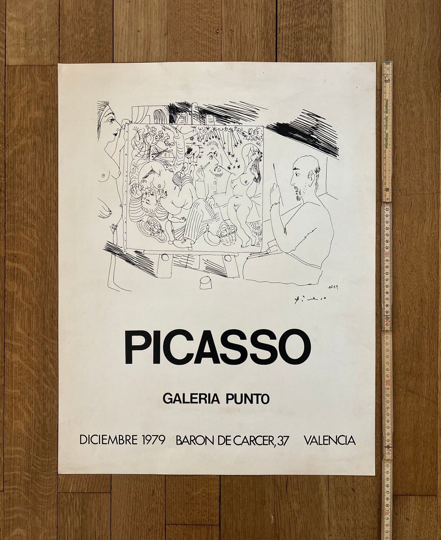 Picasso art exhibition poster - 19.7"×25.6" (50×65cm)
