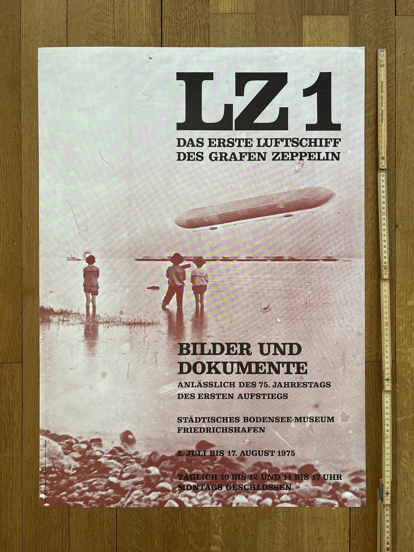 Zeppelin LZ 1 original art poster - 23.6"×33.1" (60×84cm)