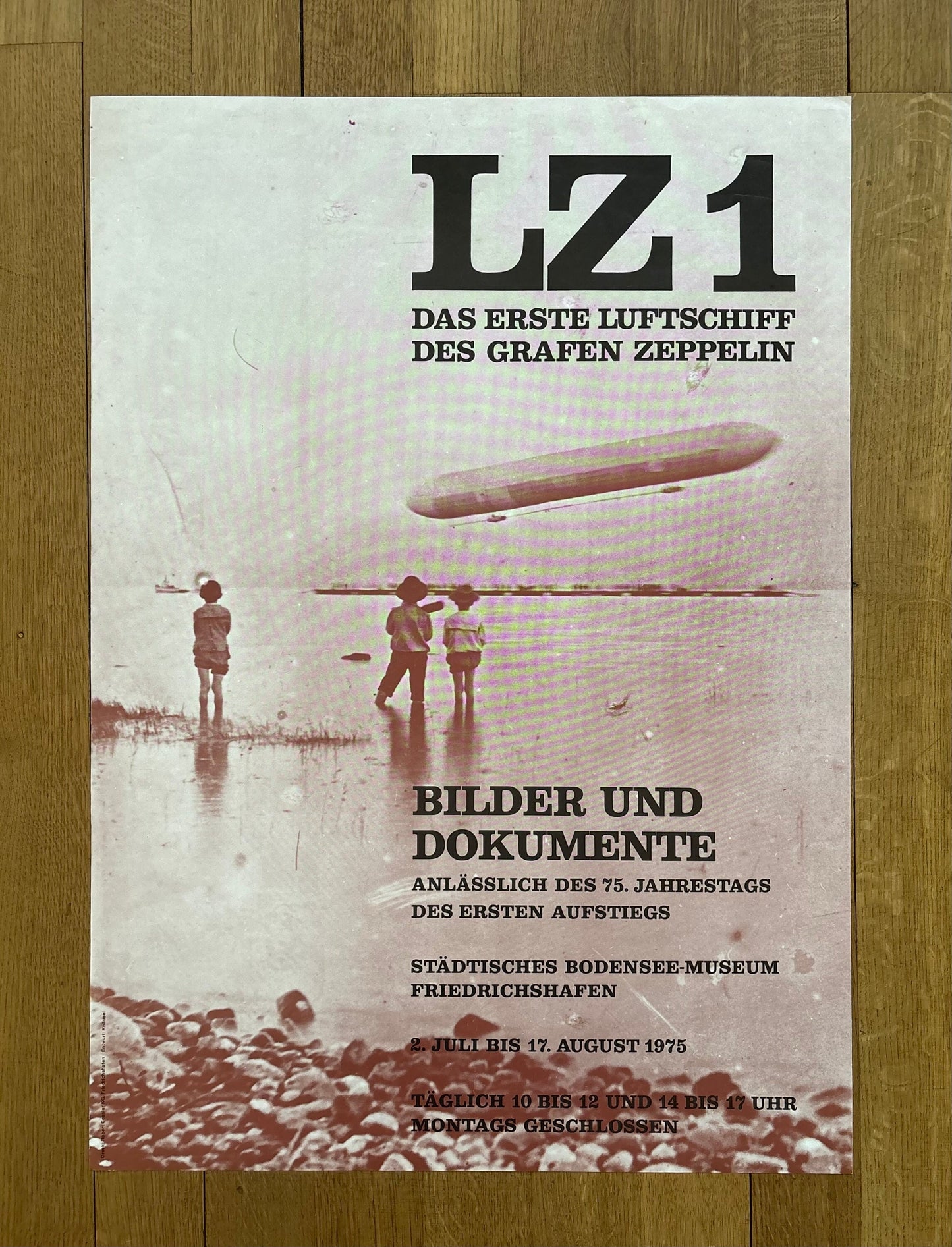 Zeppelin LZ 1 original art poster - 23.6"×33.1" (60×84cm)
