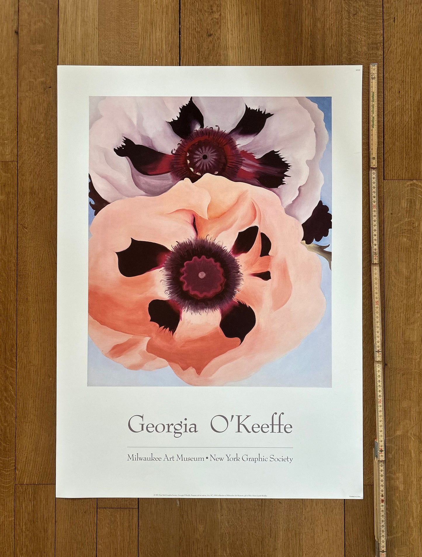 Georgia O'Keeffe original art poster - 25.0"×35.4" (63.5×90cm)