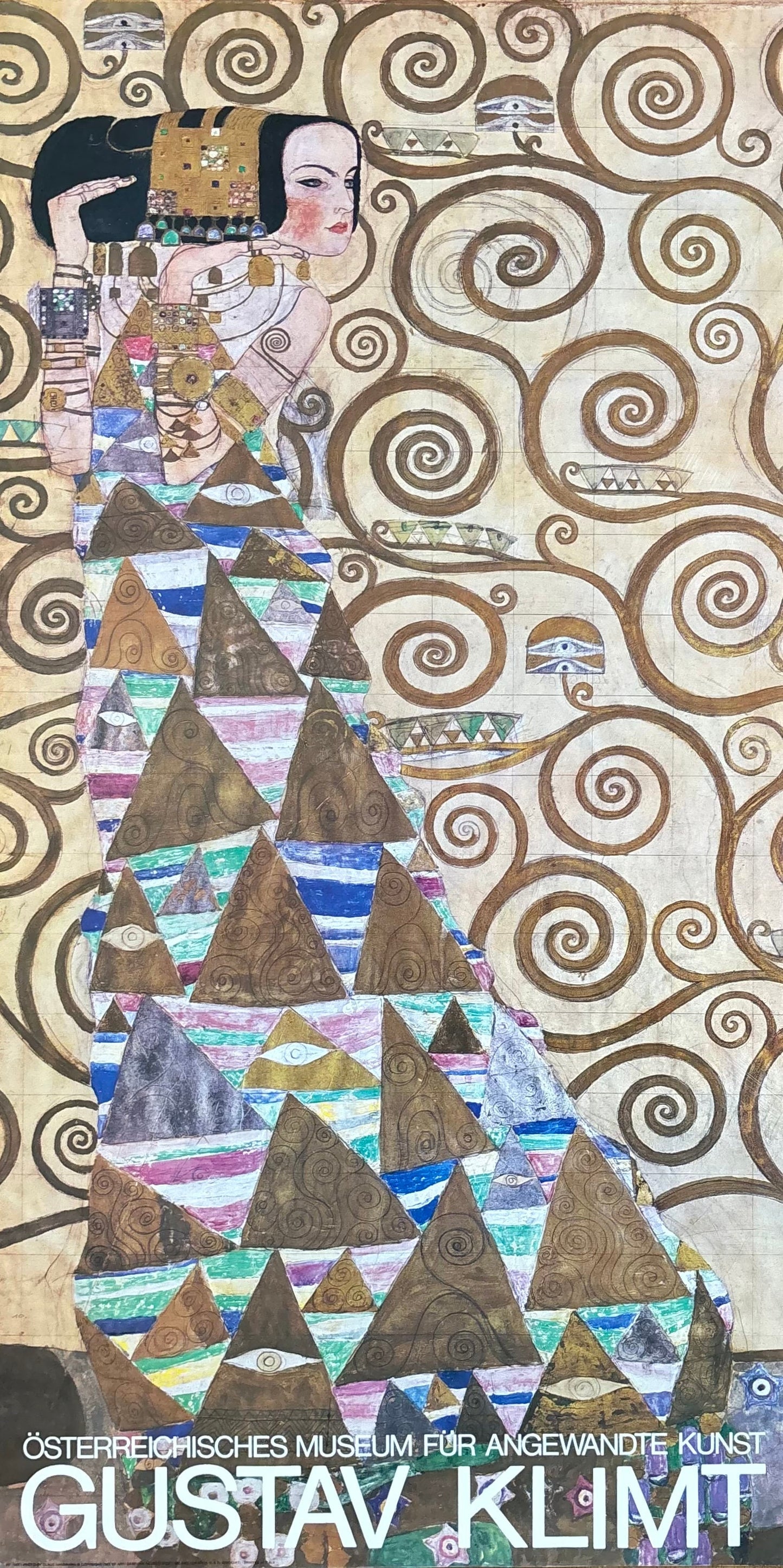 Gustav Klimt art exhibition poster - 19.7"×39.2" (50×99.5cm)