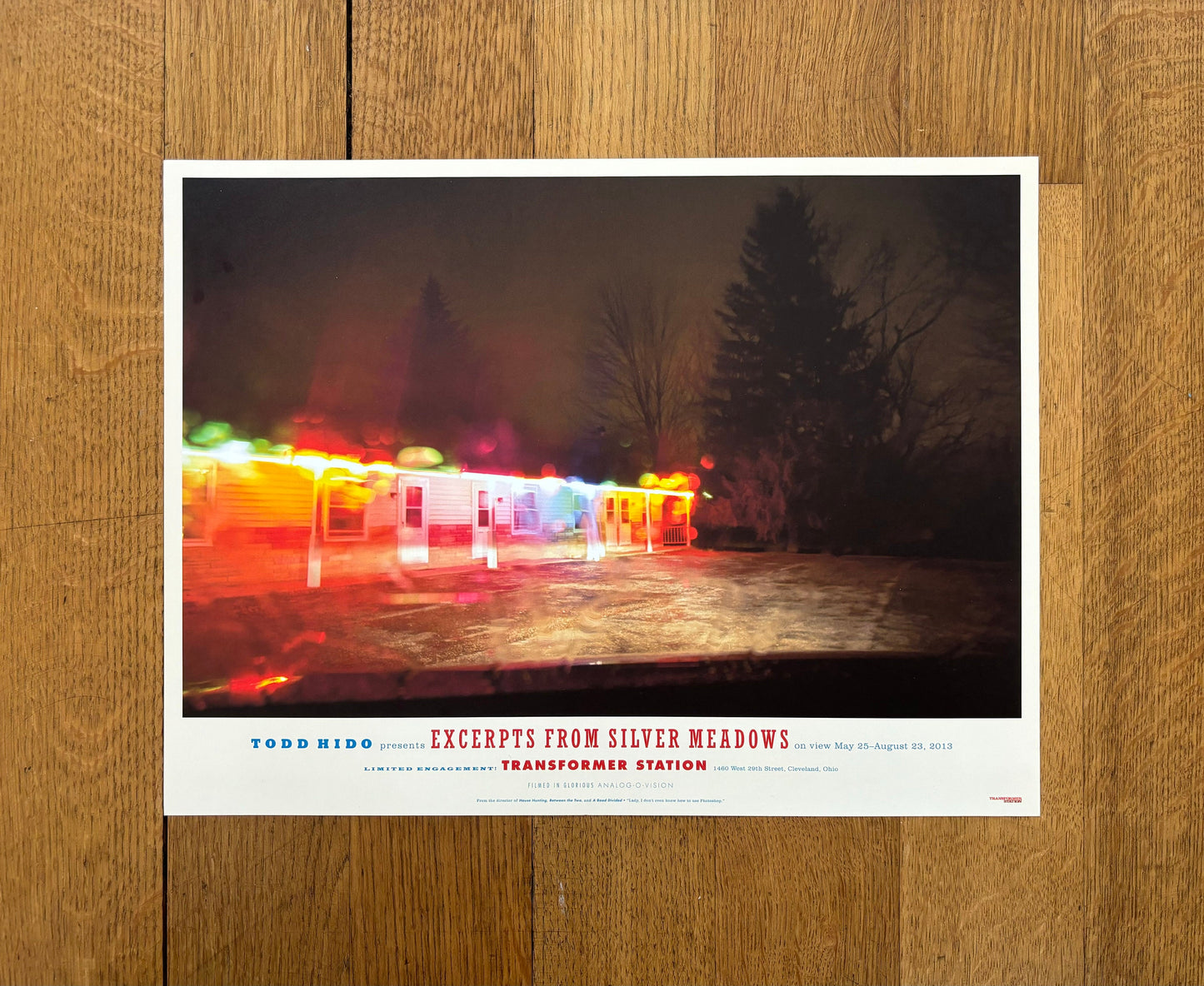 Todd Hido original photography poster - 15.9"×12.0" (40.5×30.5cm)