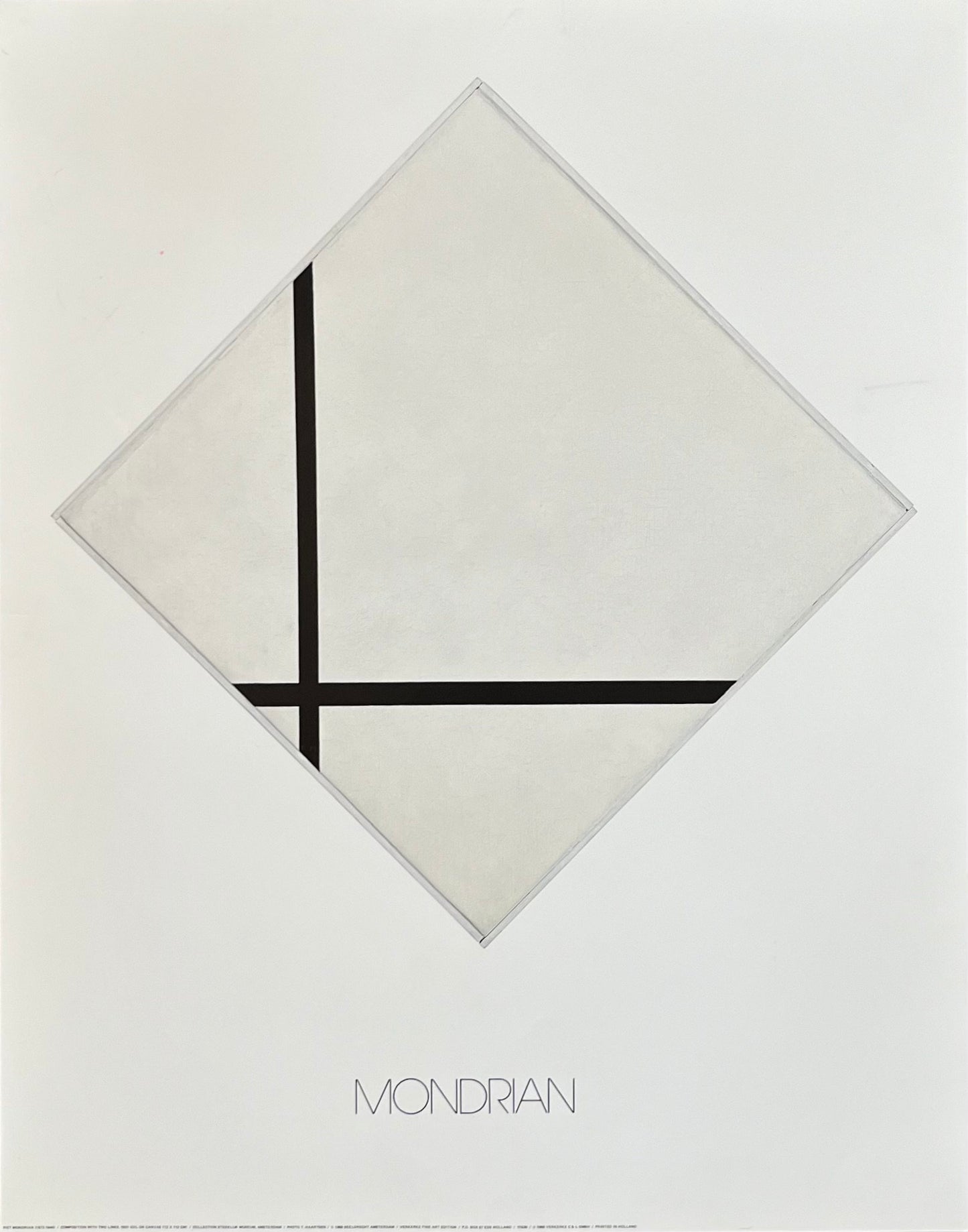 Piet Mondrian original art poster - 22.0"×28.0" (56×71cm)