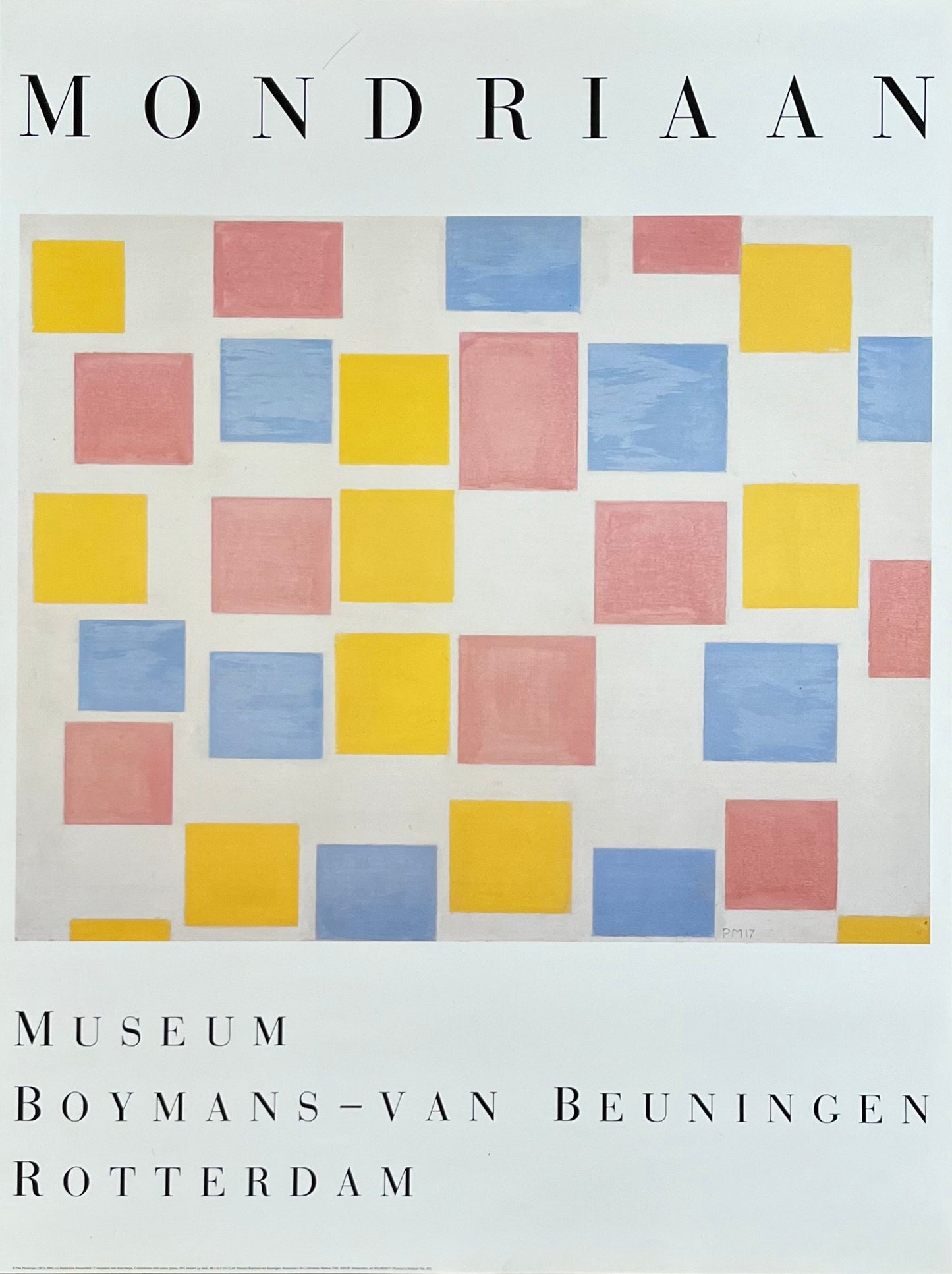 Piet Mondrian original art poster - 23.6"×31.5" (60×80cm)