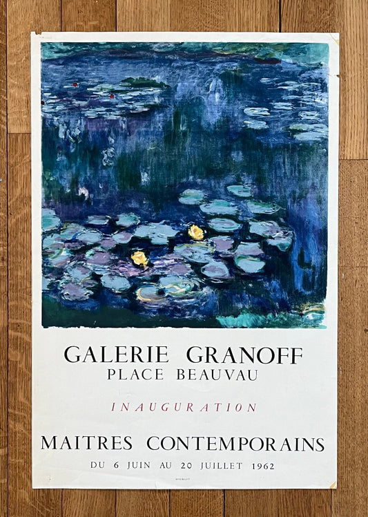 maitres contemporains original art poster used - 19.1"×28.3" (48.5×72cm)
