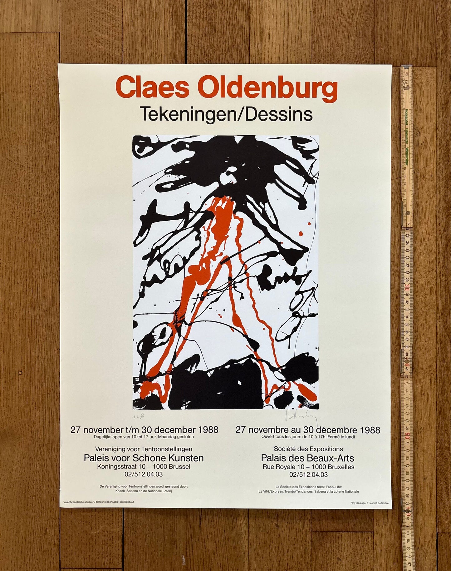 Claes Oldenburg original art poster - 17.7"×23.6" (45×60cm)