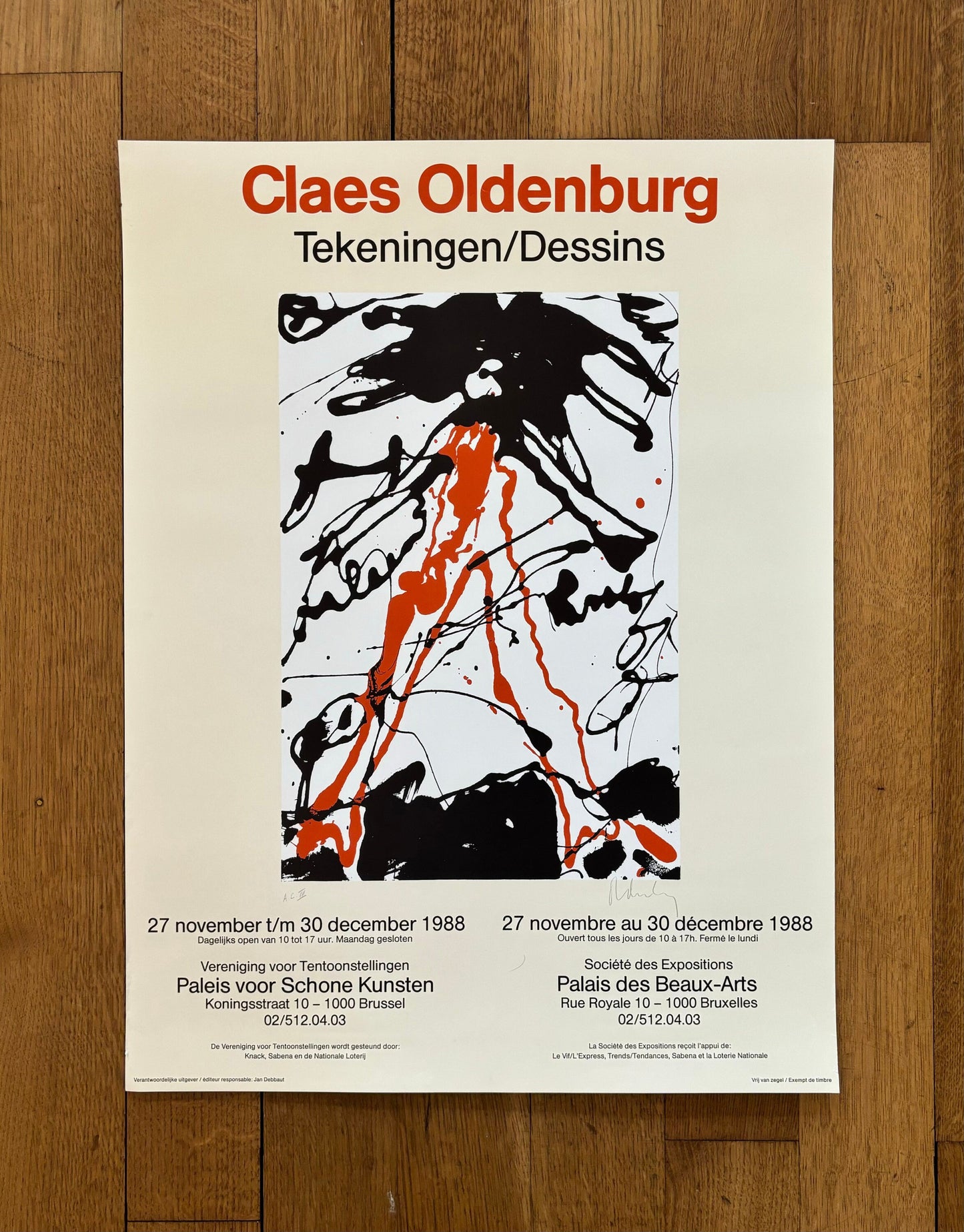 Claes Oldenburg original art poster - 17.7"×23.6" (45×60cm)