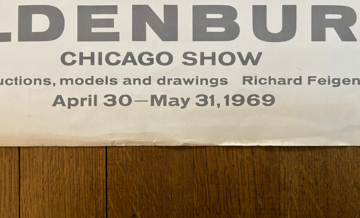 Claes Oldenburg original art poster - 25.0"×38.0" (63.5×96.5cm)