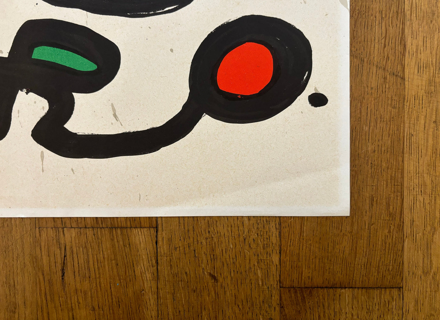 Miró original art exhibition poster - 22.2"×31.5" (56.5×80cm)