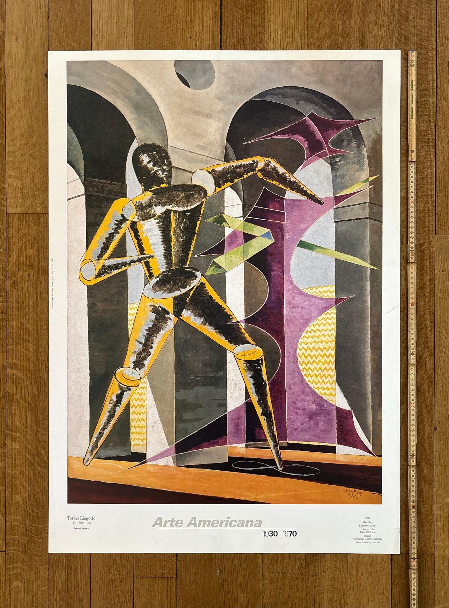 Man Ray original art exhibition poster - 27.8"×39.4" (70.5×100cm)
