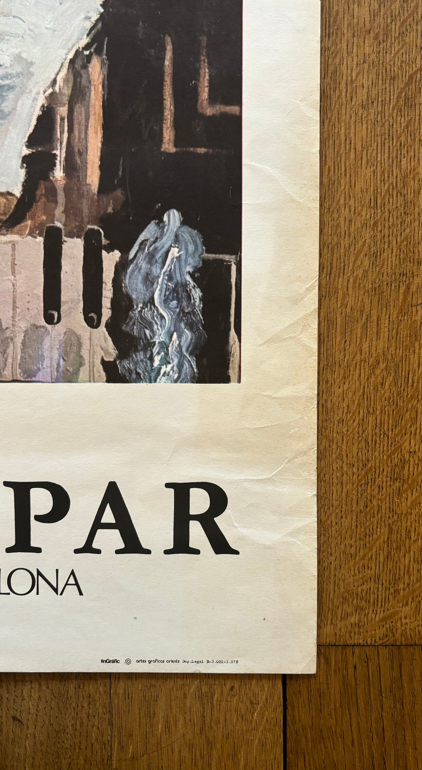 Georges Braque original art exhibition poster - 19.5"×27.4" (49.5×69.5cm)