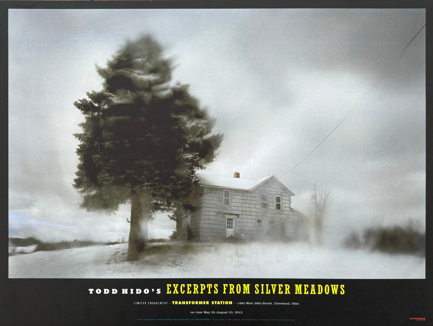 Todd Hido original photography poster - 15.9"×12.0" (40.5×30.5cm)