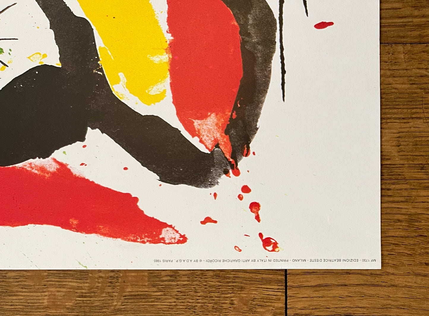 Miró original art exhibition poster - 24.0"×34.3" (61×87cm)