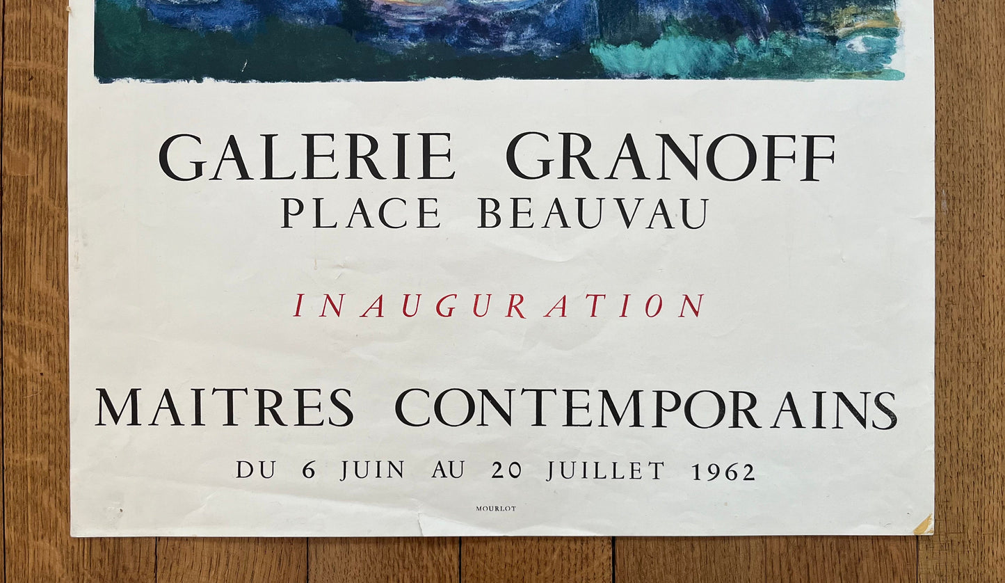 maitres contemporains original art poster used - 19.1"×28.3" (48.5×72cm)