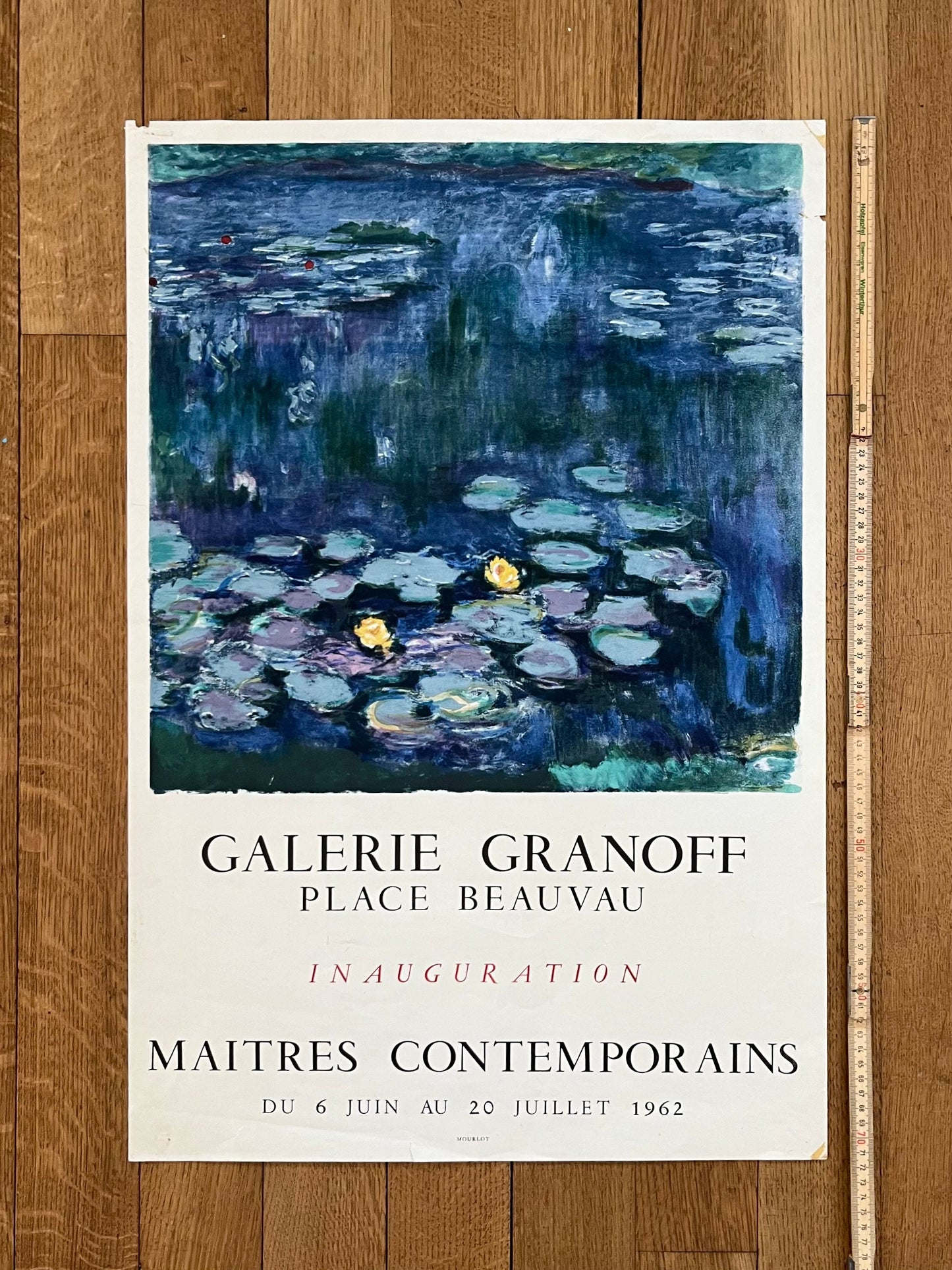 maitres contemporains original art poster used - 19.1"×28.3" (48.5×72cm)