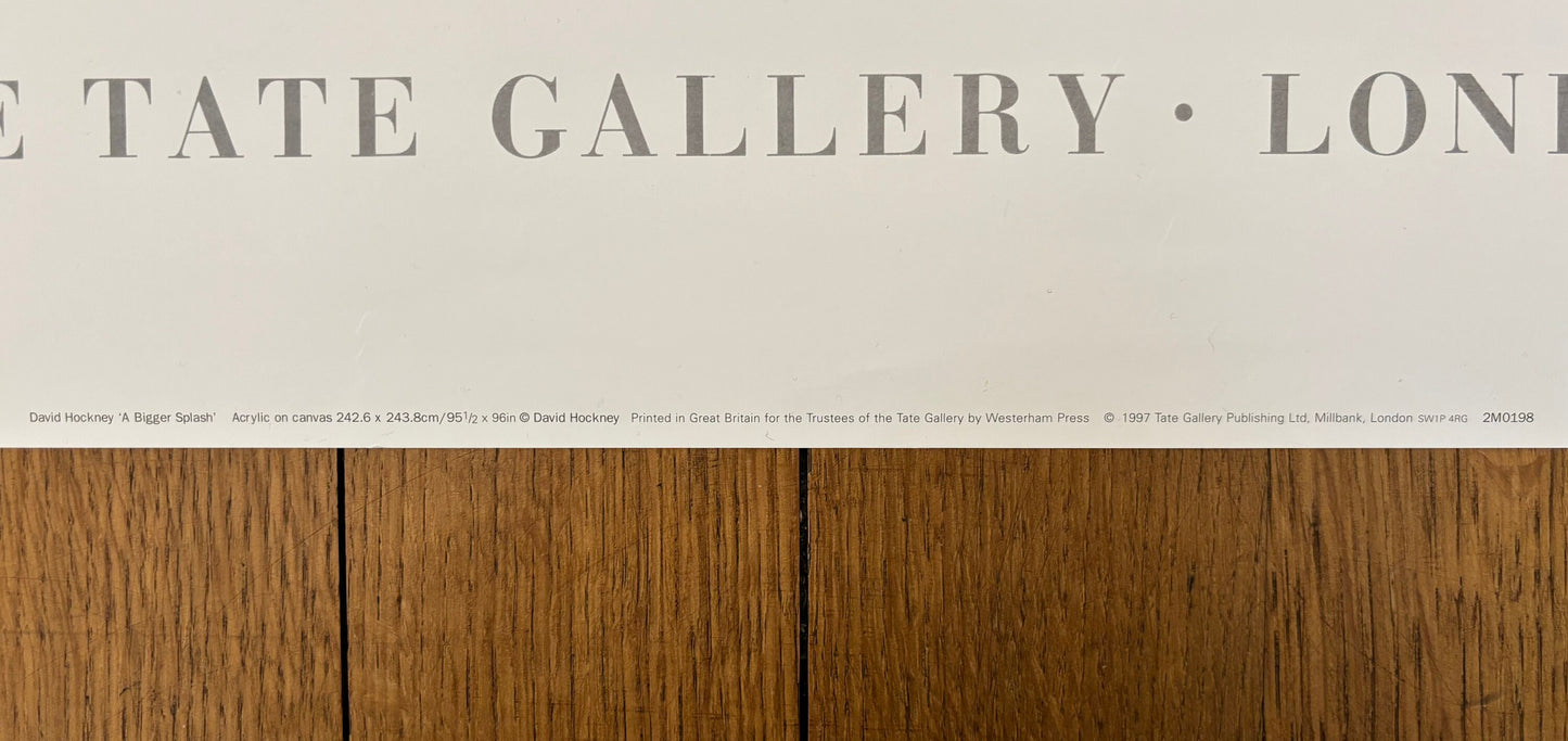 David Hockney original exhibition poster - 20.1"×29.9" (51×76cm)