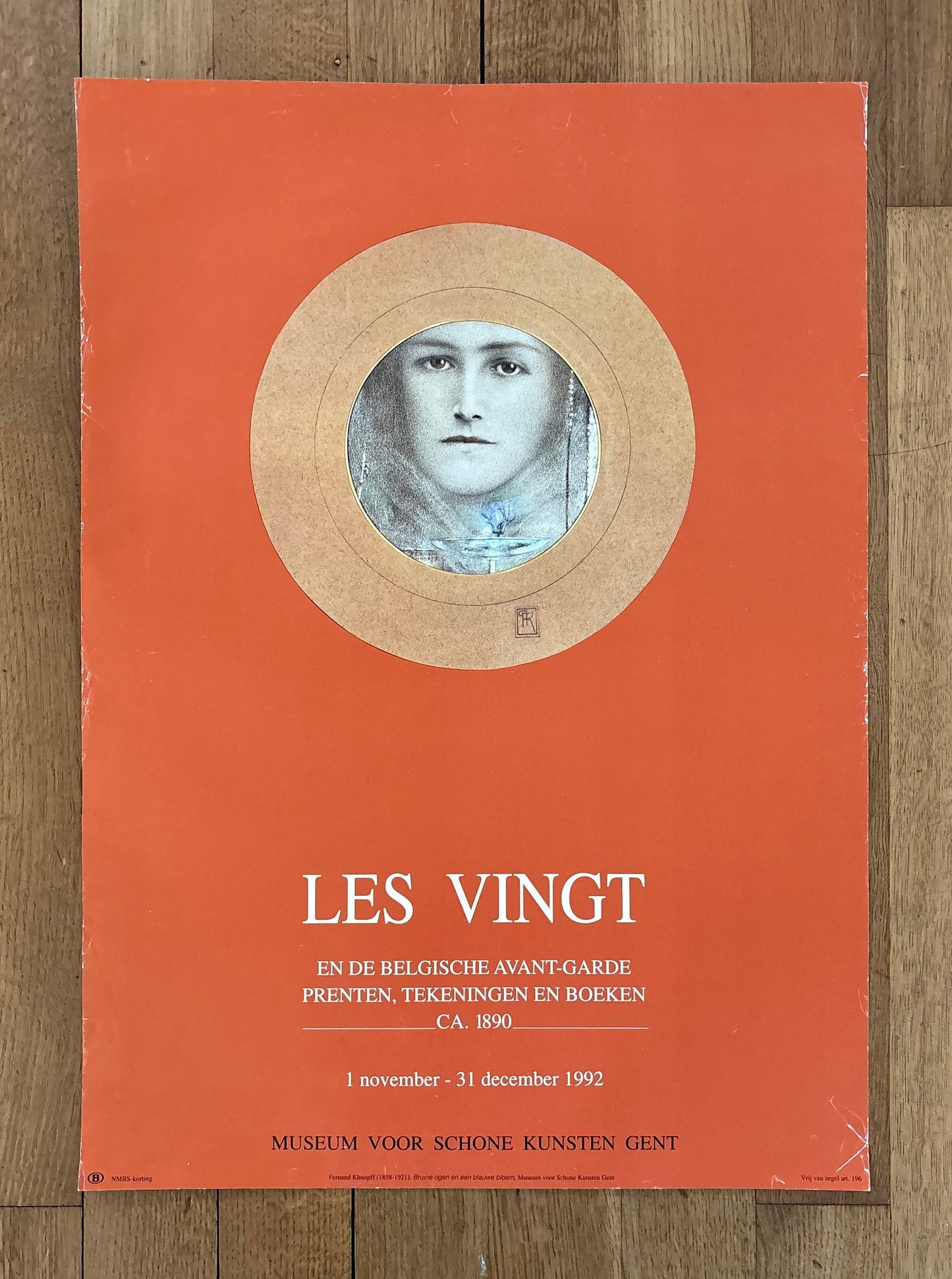 Fernand Khnopff original art poster used - 19.7"×27.6" (50×70cm)