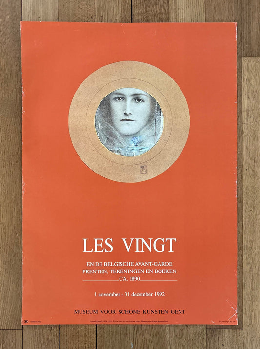 Fernand Khnopff original art poster used - 19.7"×27.6" (50×70cm)