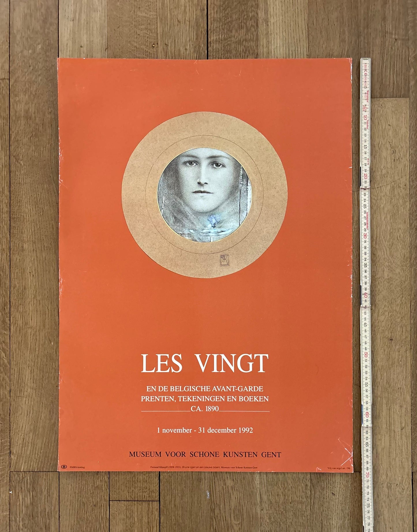 Fernand Khnopff original art poster used - 19.7"×27.6" (50×70cm)
