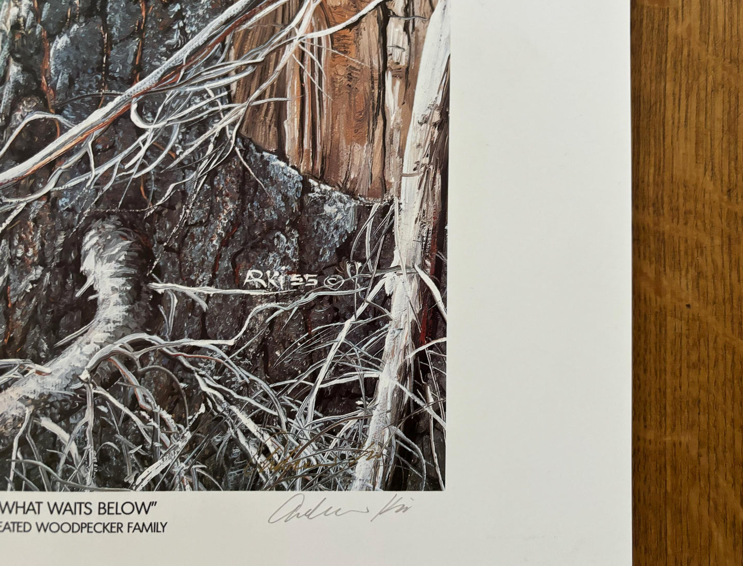 What Waits Below original art poster - 15.0"×28.0" (38×71cm)