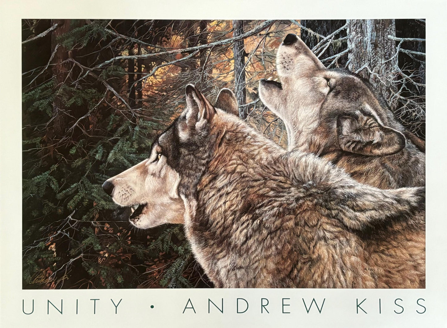 Andrew Kiss original art poster - 29.9"×22.4" (76×57cm)