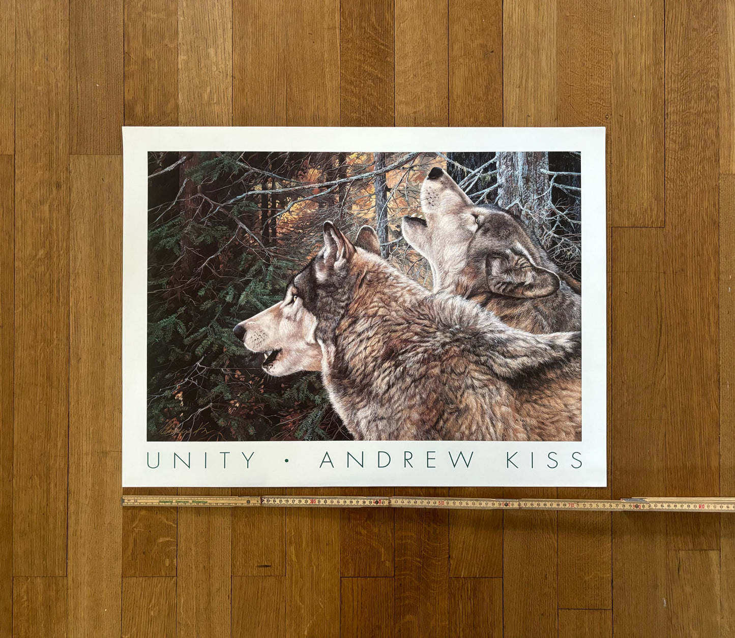 Andrew Kiss original art poster - 29.9"×22.4" (76×57cm)