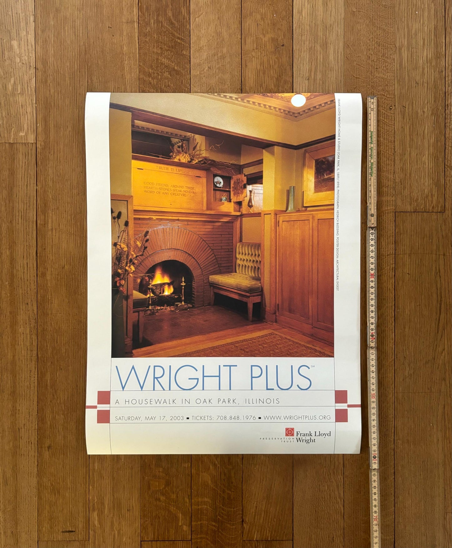 Wright Plus original art poster - 17.9"×24.0" (45.5×61cm)