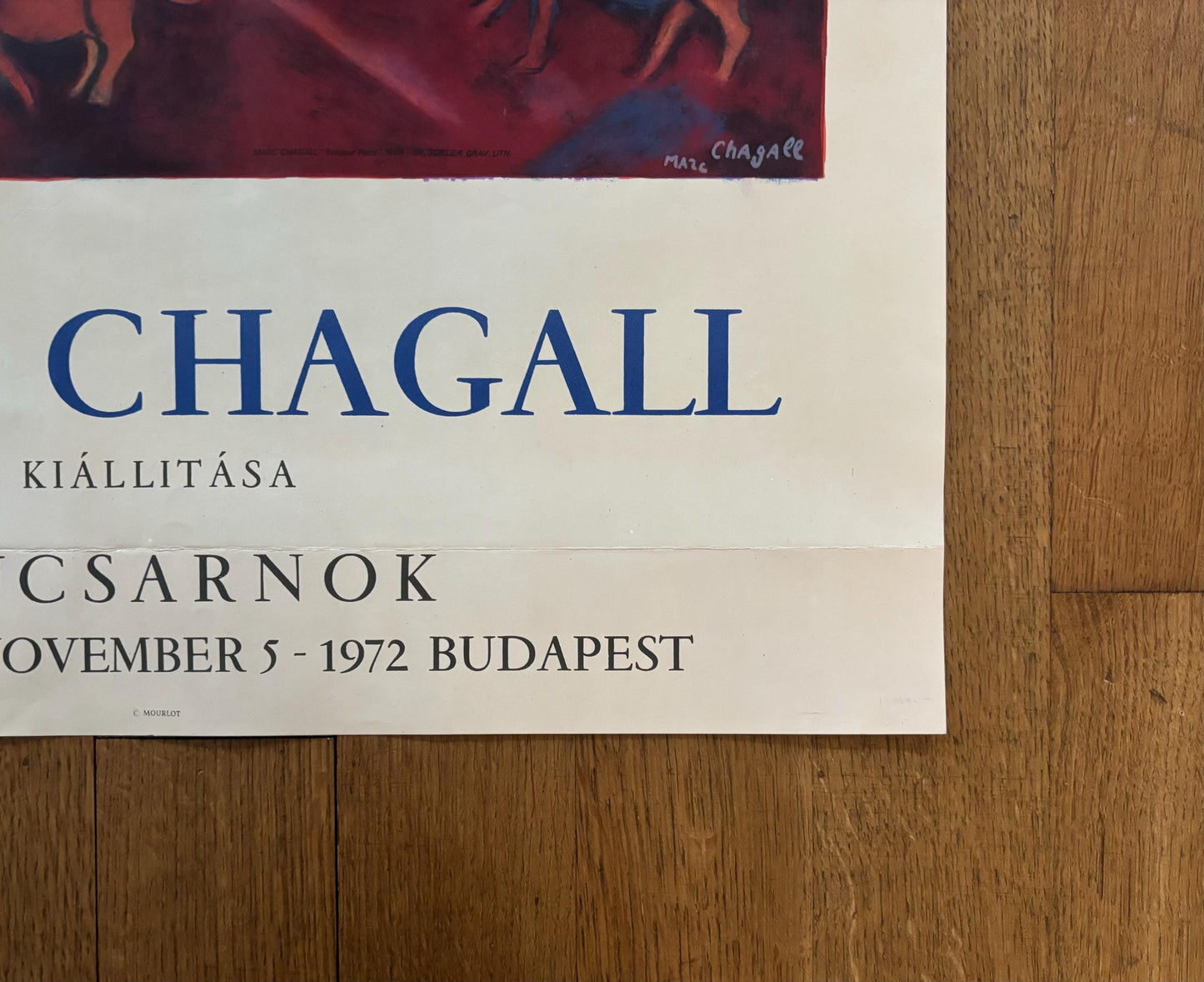 Marc Chagall original art poster - 22.0"×33.9" (56×86cm)