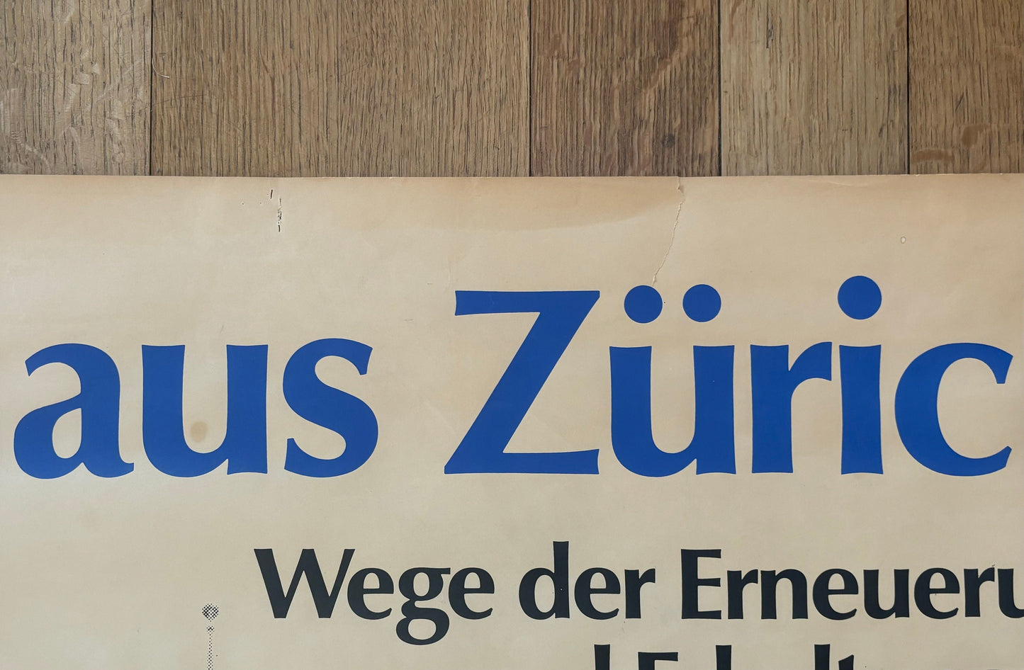 Helmhaus Zürich original art poster - 35.4"×50.2" (90×127.5cm)