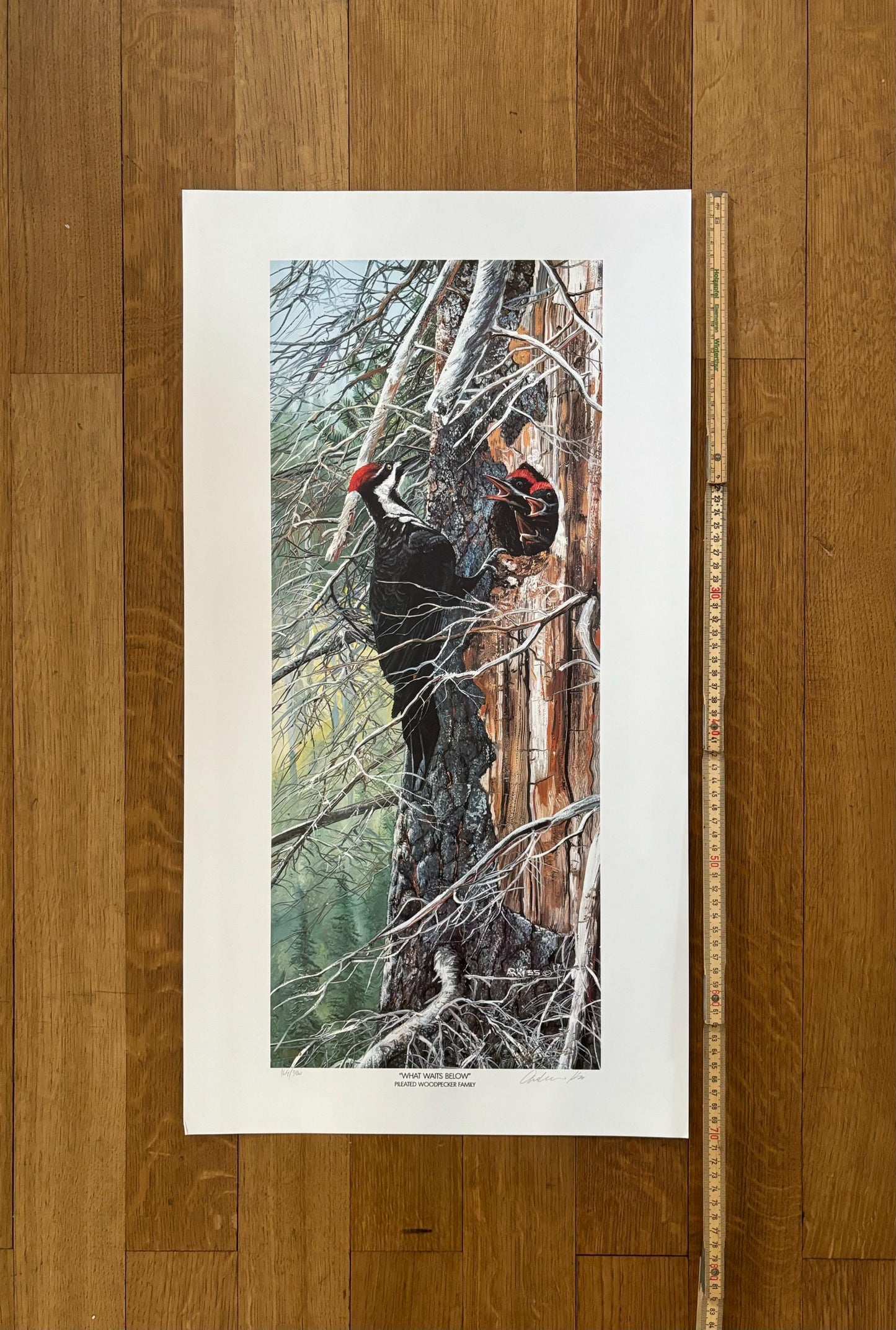 What Waits Below original art poster - 15.0"×28.0" (38×71cm)