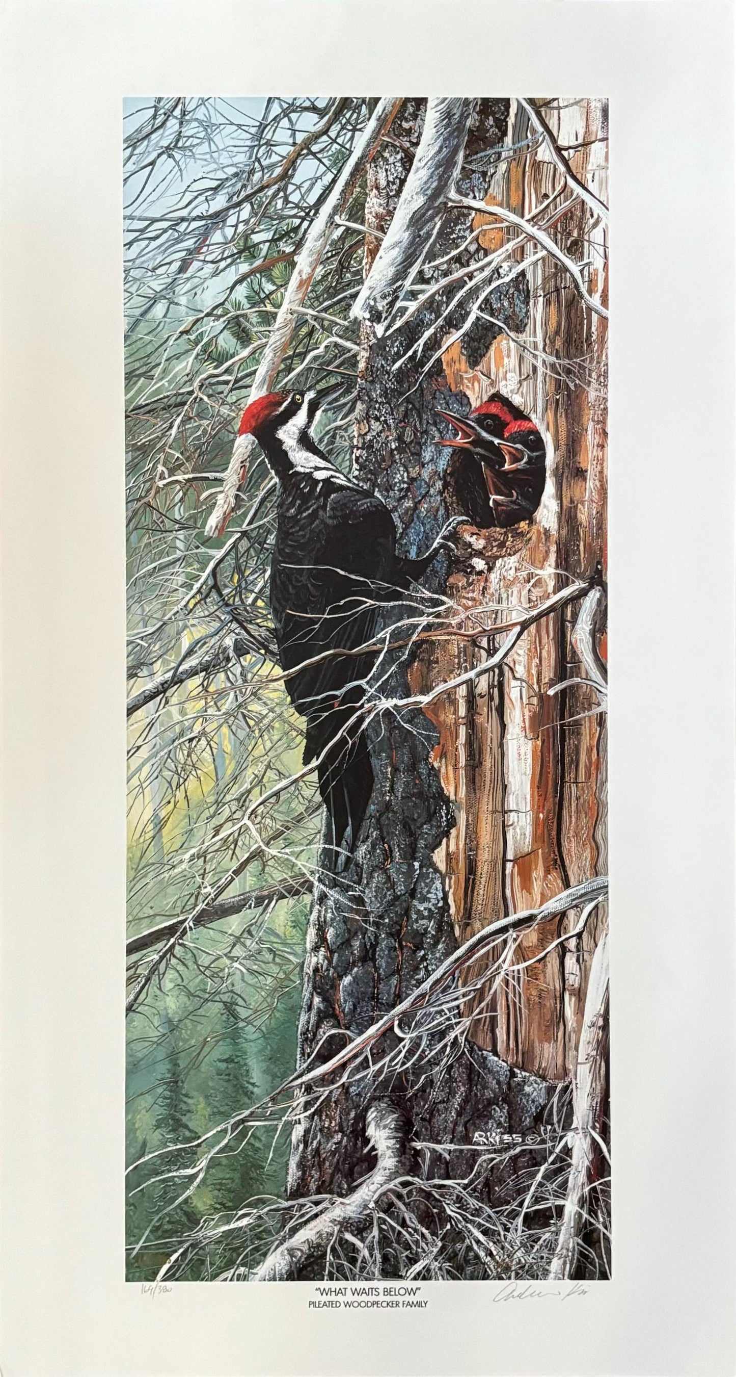 What Waits Below original art poster - 15.0"×28.0" (38×71cm)
