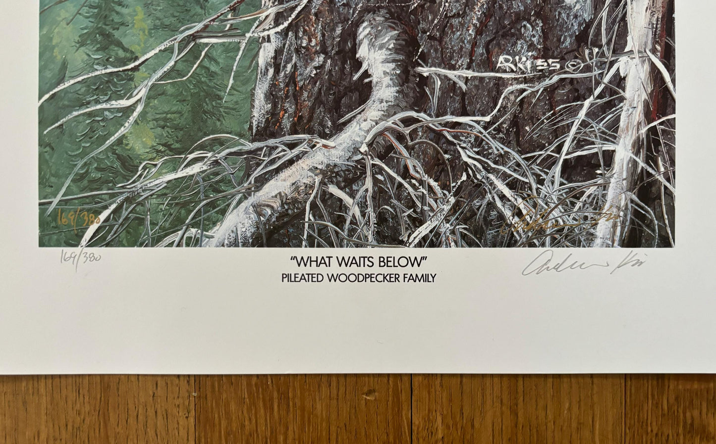 What Waits Below original art poster - 15.0"×28.0" (38×71cm)
